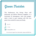 myteabox mauritius tea bags teabags looseleaf tea loose leaf tea surprise gift box Green Twister Green Tea